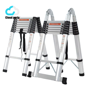<span class=keywords><strong>Escalera</strong></span> de Aluminio Multiposición Personalizada, Telescópica y Plegable, Carga de 150 kg, Se Convierte a Modos de <span class=keywords><strong>Escalera</strong></span> en A, Recta, <span class=keywords><strong>Escalera</strong></span> y Andamio - Product Image 5