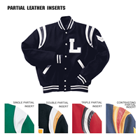 Veste de baseball personnalisée en laine mélangée épaisse avec manches en cuir et patch en chenille pour homme