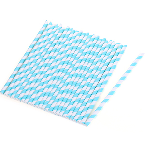 respetuoso del medio ambiente RainbowColor geométrica abultado de pajitas de papel para la fiesta, zumos de decoración - Product Image 2