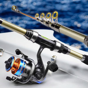 Vente en gros de canne à pêche en mer en fibre de carbone, <span class=keywords><strong>ensemble</strong></span> de moulinet de canne à pêche longue coulée avec sac de canne pour la pêche au leurre de poisson-chat saumon bar crevette - Product Image 6