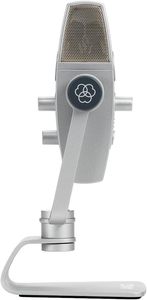 <span class=keywords><strong>AKG</strong></span> Pro Audio Lyra Ultra-HD USB-C ไมโครโฟนคอนเดนเซอร์สำหรับบันทึกเสียง ASMR-PC/แมคแล็ปท็อปขาตั้งปรับได้ปลั๊กเพลย์-สีฟ้า/สีเงิน - Product Image 6