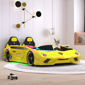 <span class=keywords><strong>Lit</strong></span> <span class=keywords><strong>superposé</strong></span> sur le thème de la voiture pour enfants 2025 pour garçon avec rembourrage en lin de rangement pour garde-corps-confortable pour le salon et l'hôtel - Product Image 2