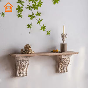 Oxyde de magnésium décoratif pour la maison Sculpture sculptée étagère suspendue murale en bois étagère murale flottante pour le salon - Product Image 3