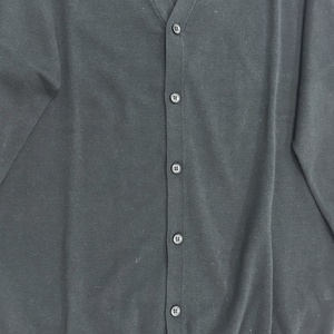 Pull cardigan décontracté en tricot de coton polyester écologique anti-rétrécissement, col rond ou en V, manches longues pour le printemps et l'hiver - Product Image 3