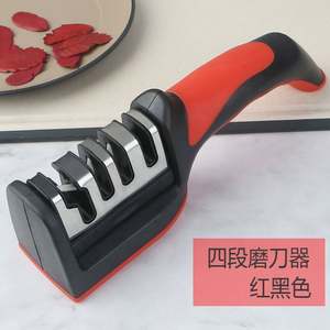 Affûteur de couteaux OEM ODM en gros, affûteur de couteaux multifonctionnel domestique à trois étapes, affûteur de couteaux rapide en céramique - Product Image 3
