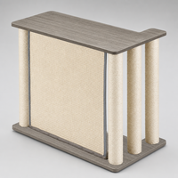 Table d'appoint griffoir pour chat YAOYUE 2-en-1 avec panneau de griffage en sisal et plateau de 15 mm, 28,3x15,7x23,6 pouces pour chats de grande taille