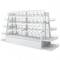 Unverzichtbares Supermarkt-Snack-Display-Regal Maßgefertigtes Markenregal Einseitiges Doppelseitiges Metallregal