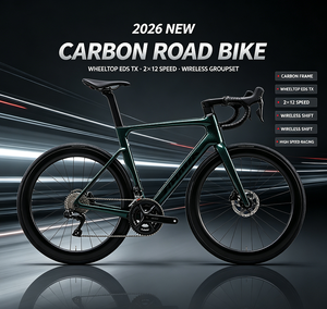 2026 Twitter Carbon 公路自行车，配备 Wheeltop Eds Tx 2 Times <span class=keywords><strong>12</strong></span> 速无线套件，高速公路自行车，适合公路骑行 - Product Image 1