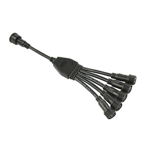 Kabel Splitter Daya Tahan Air Berisolasi PVC Inti Tembaga dengan 1 5 Output <span class=keywords><strong>2</strong></span> 3 Pin O-Ring Tertutup Sekrup untuk Lampu Sorot LED. - Product Image 5