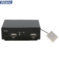 MPC1920-3 WINHI Lecteur multimédia 1080p à mémoire Nand de 8 Go avec détecteur de présence humaine, boîtier pour signalétique numérique