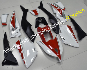 Carenados para motocicleta Yamaha, Kit de carenado para motocicleta Yamaha TMAX <span class=keywords><strong>530</strong></span> 2012 <span class=keywords><strong>2013</strong></span> 2014 <span class=keywords><strong>t</strong></span>-<span class=keywords><strong>max</strong></span> <span class=keywords><strong>530</strong></span> 12 13 14 TMAX530, rojo, blanco y negro - Product Image 1