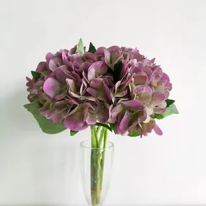 Dekorasi Pernikahan Bunga Hydrangea Cetak 3d Buatan Sutra Dekorasi Rumah Bunga Palsu