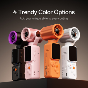 Ventilateur portable mini à main très vendu avec caméra intégrée pour prendre des photos et enregistrer des vidéos, ventilateur de poche avec caméra pour les voyages et le camping - Product Image 2