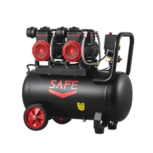Máquina de compresor de aire segura al mejor precio, compresor de aire sin aceite dental, compresor de aire sin aceite silencioso