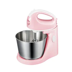 ABS plastic Hand Mixer 7 Speeds Household Bread Dough Kneading Whisk Stand Food Mixer With Bowl