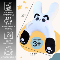 Oreiller de voyage en peluche en forme de X pour le soutien du cou et du dos ODM OEM coussin souple voyage en plein air enfants voiture oreiller de couchage