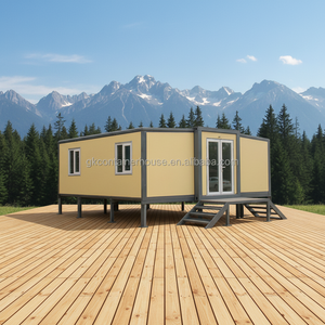 37 Square Meters Floor Area Expandable Prefab Container Homes with 2-4 People Capacity and Bathroom - Product Image 1