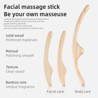 ODM 3 pièces en bois masseur facial ensemble soins de la peau ventouses tasse de Massage et rouleau pour sculpter et remodeler le visage