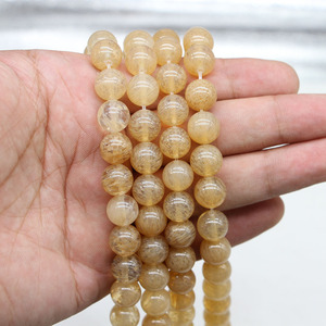 Perles rondes en pierre de pastèque naturelle pour la fabrication de bracelets, 8mm, vente en gros, accessoires de bricolage - Product Image 4