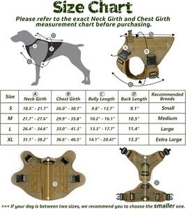 ชุดสายจูงสุนัขแบบยุทธวิธี ผ้าอ็อกซ์ฟอร์ดคุณภาพสูง พร้อมอุปกรณ์ตกแต่งสำหรับสุนัข <span class=keywords><strong>K9</strong></span> - Product Image 2