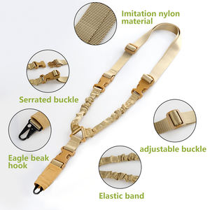 Ceinture élastique tactique réglable, bande élastique multifonctionnelle de camouflage, sangle étanche, crochet en métal à point unique, <span class=keywords><strong>corde</strong></span> de ceinture - Product Image 6