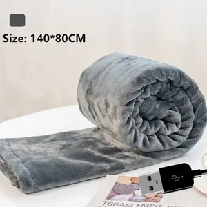 冬季电动暖暖可折叠毛毯USB保暖电动投掷法兰绒毛毯加热垫垫毛毯