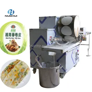 Máquina semiautomática vietnamita para hacer papel de arroz con masa de huevo y hoja de Samosa, envoltorio Lumpia, máquina para hacer rollos de primavera