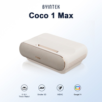 Projecteur laser à ultra courte focale BYINTEK Coco 1 Max, cinéma maison intelligent, triple laser haute fréquence de rafraîchissement, projecteur 4K pour home cinéma