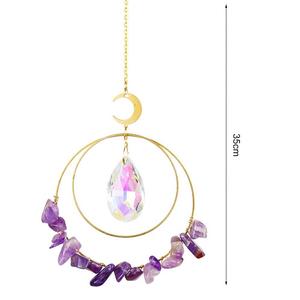 Attrape-soleil en cristal, attrape-soleil en cristaux bruts, améthyste, citrine, quartz rose, Sun Cache - Product Image 3