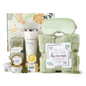Coffret Cadeau de Noël et d'Anniversaire, Panier Cadeau Relaxation Spa Bain, Cadeau de Remerciement pour Amies, Épouse, Maman - Product Image 1