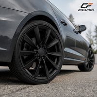 Jantes Flow Formed CF 20x9.5 ET40 5x114.3 PCD 64.1 CB Noir Mat en Stock, Compatibles Tesla Model Y