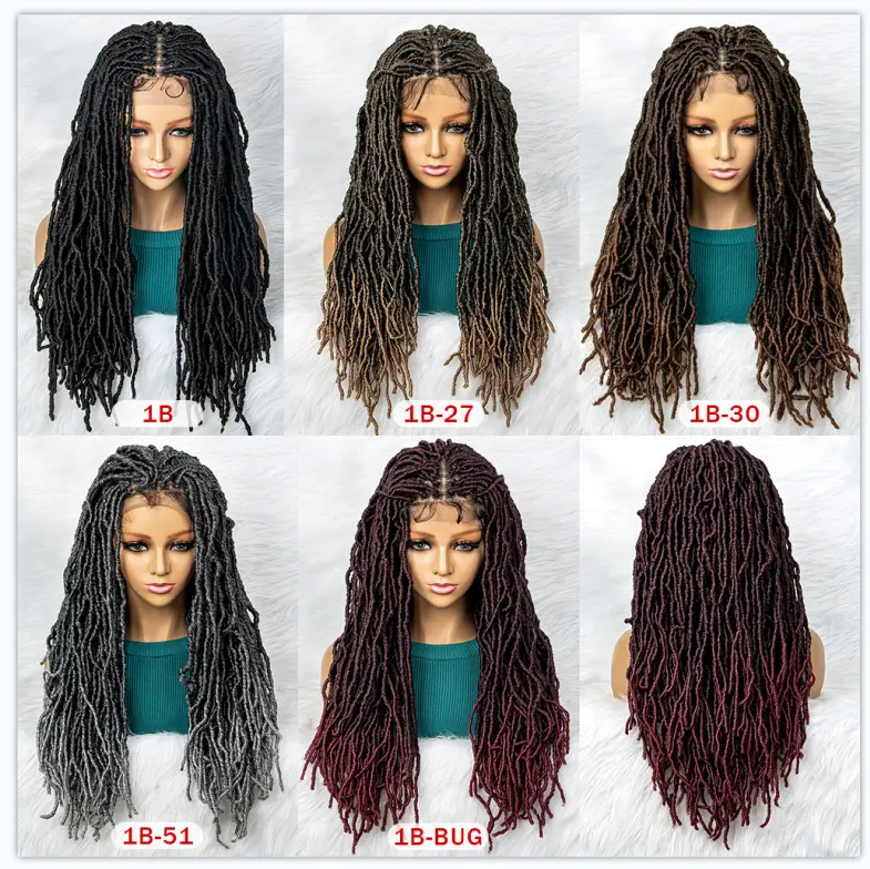 straight dreadlocks wig  9x6 lace front dreadlocks braided wig in stock