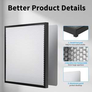Mesa de trabajo Creality Honeycomb de 320x320mm, base de acero para cortadora y grabadora láser con lámina de acero y 12 piezas - Product Image 5