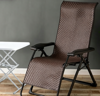 Chaise longue inclinable en bois massif rétro - Chaise longue pliable pour la maison et le balcon