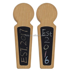 Mango de madera personalizado con pizarra, para cerveza, artesanal - Product Image 1