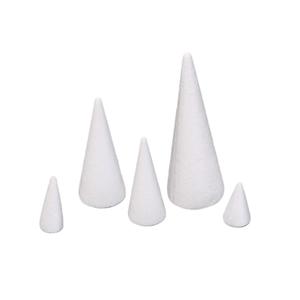 5 pezzi coni in schiuma artigianale Polyfoam per bambini Festival albero di natale progetto per bambini - Product Image 6