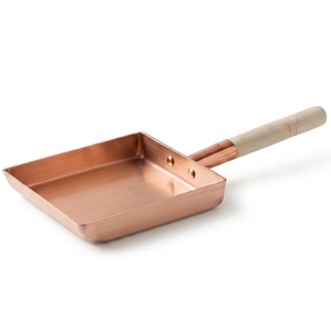 Premium Square Heavy Copper Sauce <b>Pan</b> Metal Kitchenware Ideal For Home Hotel And Restaurant Use Durable Cookware <b>Pan</b> - Product Image 1