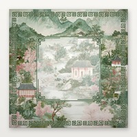 Jeu de Mahjong américain gravé 4 couches 30 mm 1-3_16_ avec 160 tuiles, rouge chinois, poids lourd, style oriental Shanshu