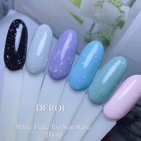 Canni — couche de finition pour vernis Gel blanc, flocons, couche de Base non nettoyante, soins durables, échantillons gratuit, offre spéciale