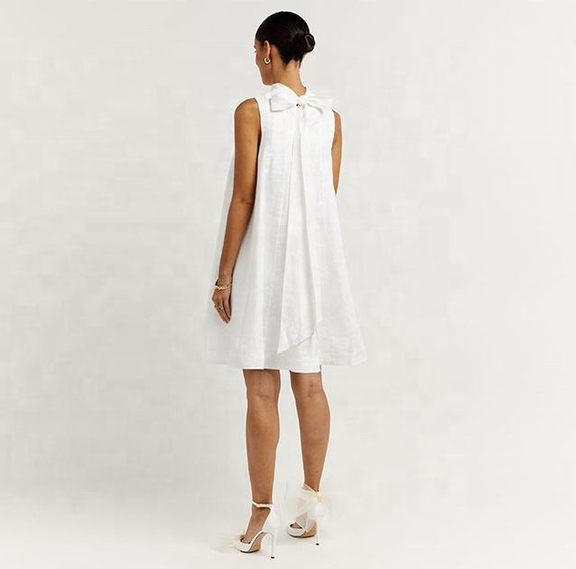 spell sunday linen mini dress Dahlia Linen Dress