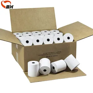 Rollo de papel térmico personalizable, caja registradora de varios tamaños, 80mm, 57mm