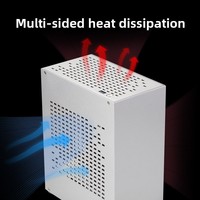 SKTC A07 Mini-ITX Mini PC, Carcasa de Aluminio para Juegos, Diseño Compacto 1U, Disipación de Calor de 43L, Fuente de Alimentación