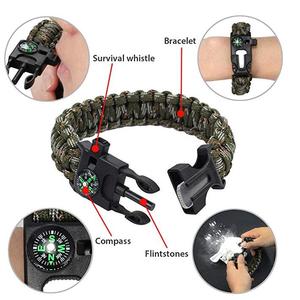 Équipement de survie d'urgence professionnel 18 pièces outils de randonnée tactiques avec pochette Molle cadeaux pour hommes et familles <span class=keywords><strong>SOS</strong></span> - Product Image 4