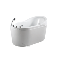 Mini baignoire à remous de 120 cm, petite baignoire autoportante, jacuzzi, baignoire chaude, baignoire avec hydromassage