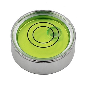 Nivel de burbuja circular metálico mini de doble círculo verde 25x9mm para proyectos de bricolaje - Product Image 2