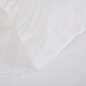 Conjunto de Roupa de Cama Deluxe para Cama de Solteiro e King Size com Lençóis e Fronhas, Roupa de Cama Listrada para Hotel - Product Image 4