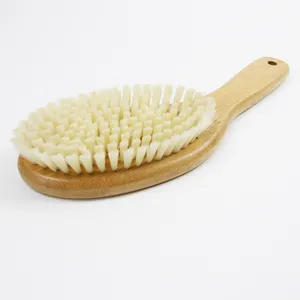 JOYSEE Factory Bamboo Soft Nylon Filament Bath Body Brush