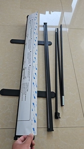85x200cm Executive ferro <span class=keywords><strong>Roll</strong></span> <span class=keywords><strong>Up</strong></span> argento/nero <span class=keywords><strong>Premium</strong></span> personalizzabile in fabbrica - Product Image 2