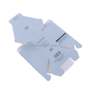 Caja de papel de crema para el cuidado de la piel con forma de hexágono ingenioso, embalaje plegable de papel de arte blanco personalizado con laminación mate - Product Image 1