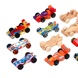 Hot Bán Thân Thiện Với Môi Gỗ Thông Nhỏ Xe Thể Thao Tự Làm Khắc Thủ Công Cho Trang Trí Nội Thất Và Nghệ Thuật Sưu Tập - Product Image 5